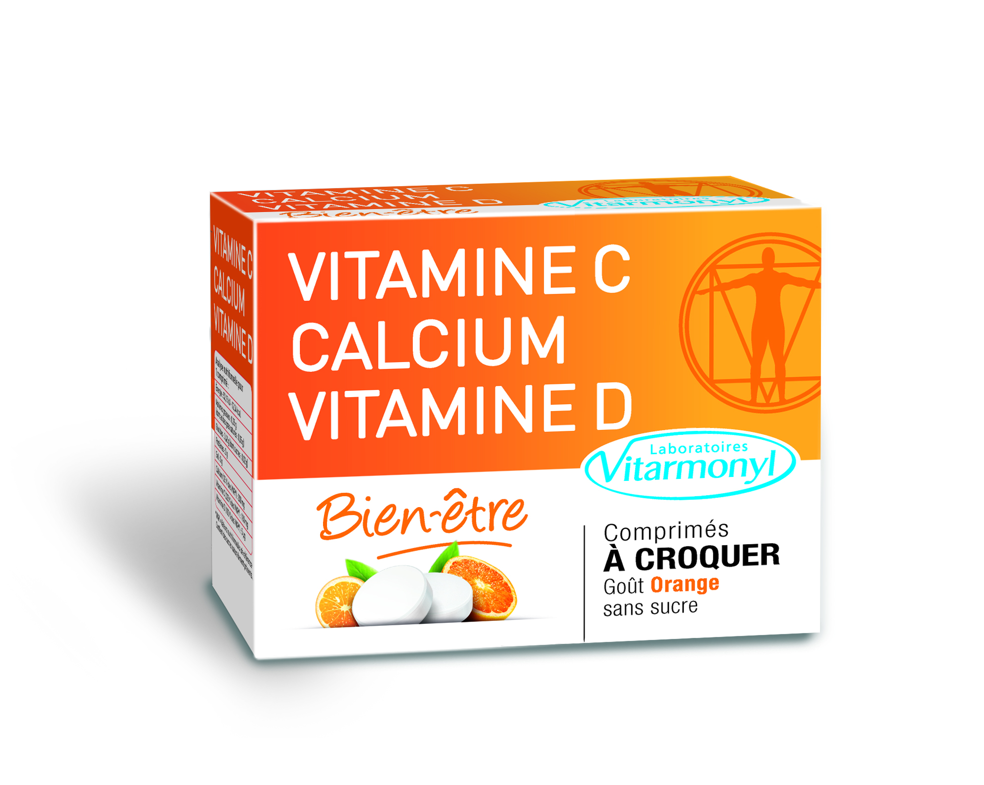 VITARMONYL VITAMINE C CALCIUM VITAMINE D A CROQUER NaturéBio
