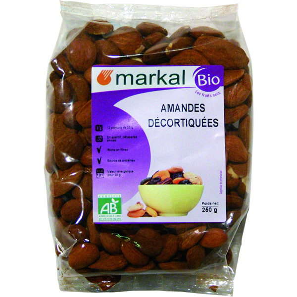 Amandes décortiquées bio poids net 5 KG